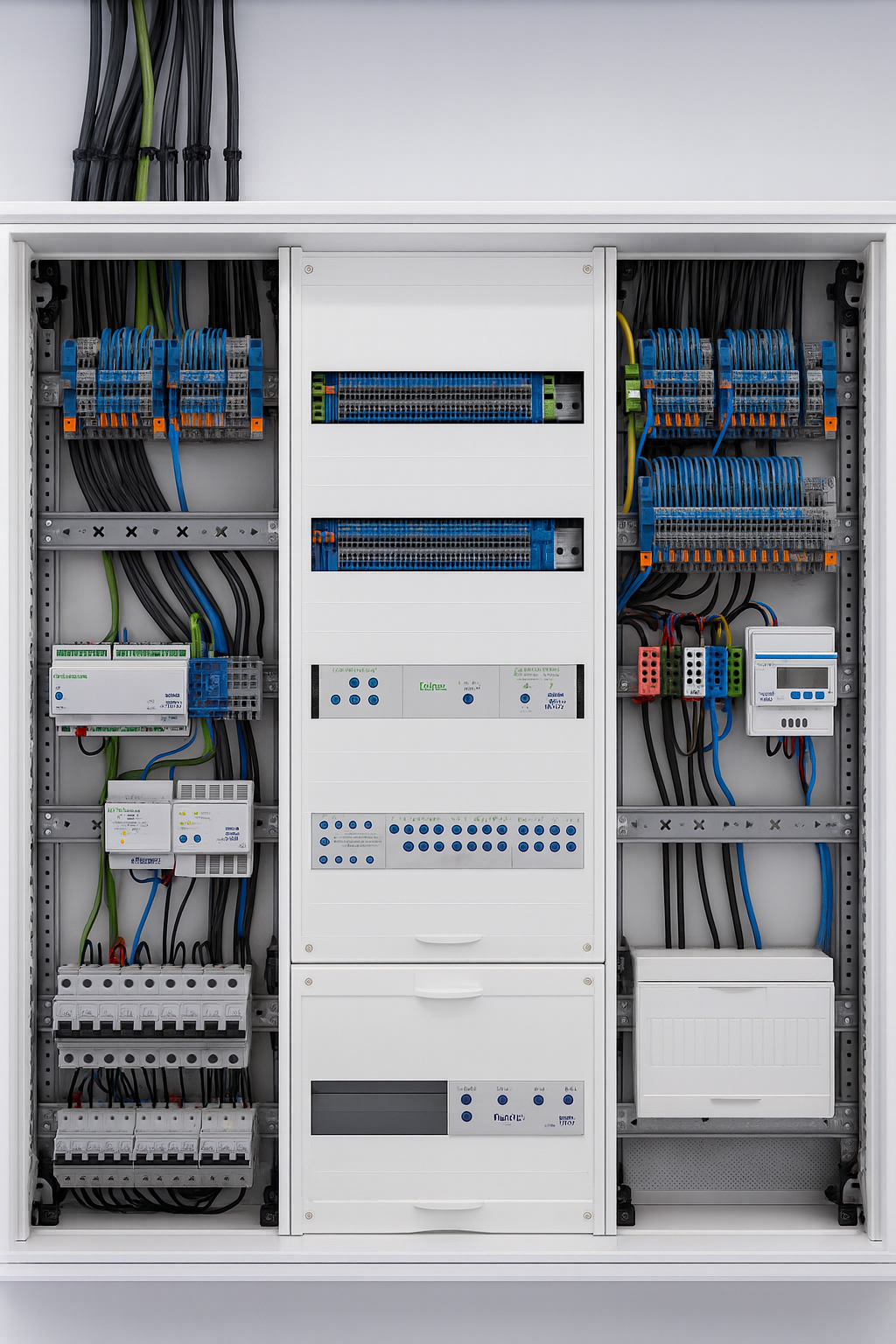 Elektroinstallation im Schaltschrank der Paul Dülks GmbH